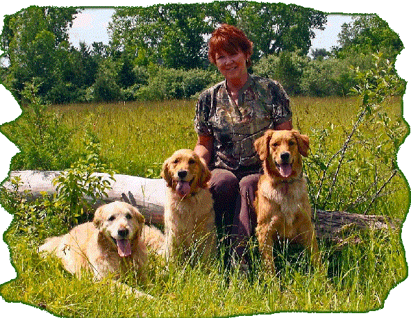 Diana and her dogs